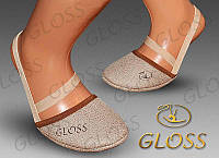 Получешки "GLOSS" флок р.17 цвет какао