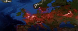 Забруднення повітря суне Європою - анімаційна карта
