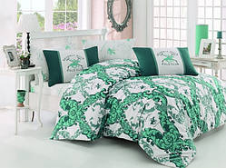 Постільна білизна Beverly Hills Polo Club ранфорс BHPC 024 Green євро