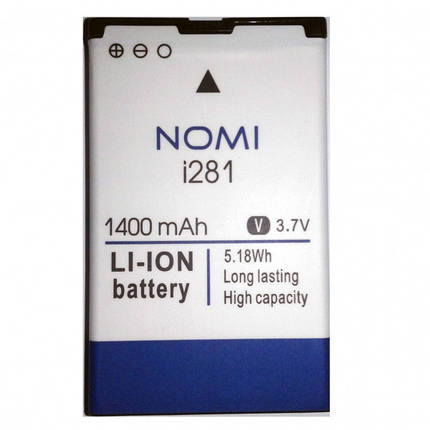 Акумулятор Nomi i281 / NB-281 (1400 mAh), фото 2