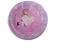 Тарелка картонная для дня рождения, детского 23см"Мишка" 10шт (1 пач)