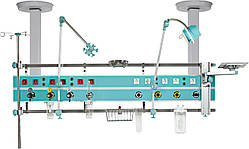 Горизонтальний реанімаційний модуль — рейка з нержавіючої сталі, підвісного типу