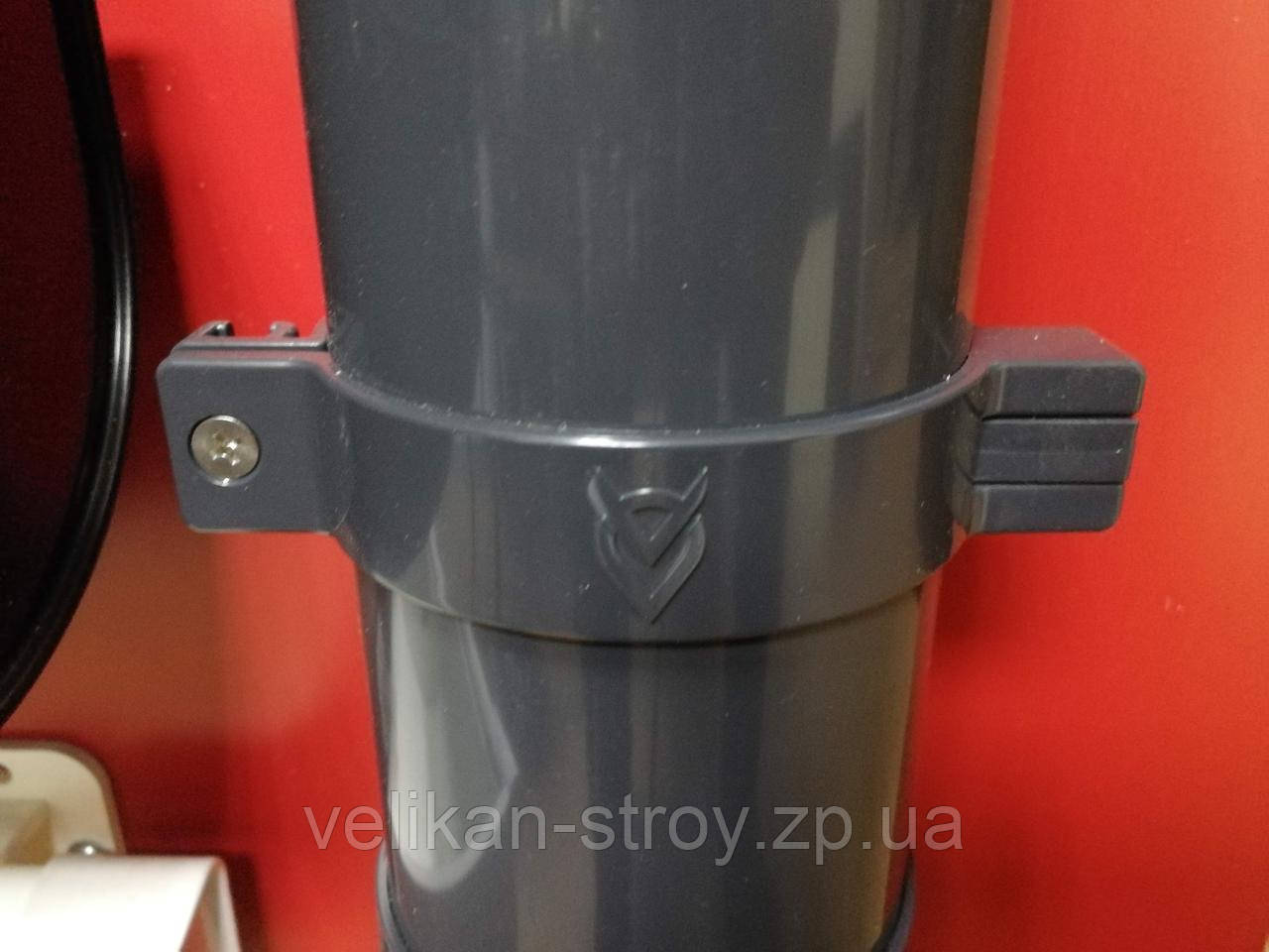 Хомут водостічної труби з дюбелем. 125/90, Proaqua