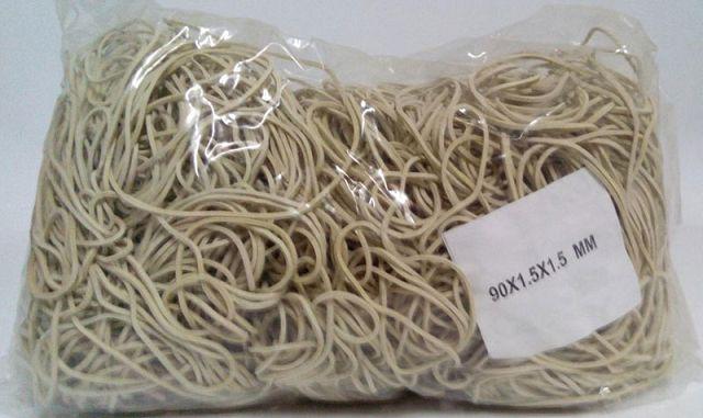 Гумка грошова No90 (біла) *1,5мм 1 кг "Plast" (1 пачка), фото 1
