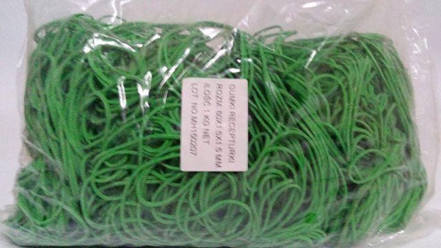 Гумки No60 ( зелена)*1,5 мм 1 кг "Plast" (1 пачка), фото 1