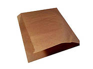 Пакет паперовий "гамбургер" (Вудок) 17 см*16 см коричневі 100 штук (100 шт.)