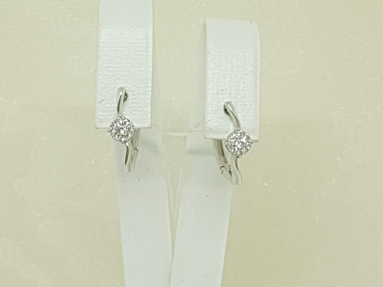 Золоті сережки з фіанітами. 110409Б