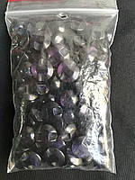 Куглые пластмассовые пуговицы на полуножке №20/13мм (100 шт, цвет сиреневый)