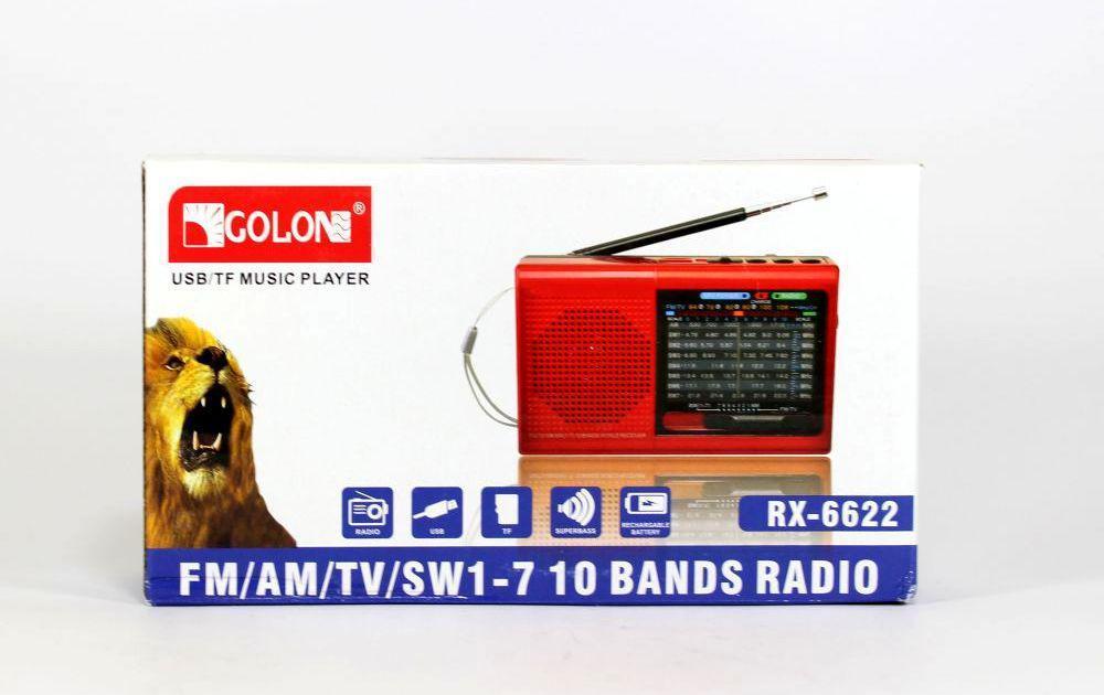 Golon RX 6633/6622 радіоприймач FM радіо TV/УКВ AM SW діапазонах