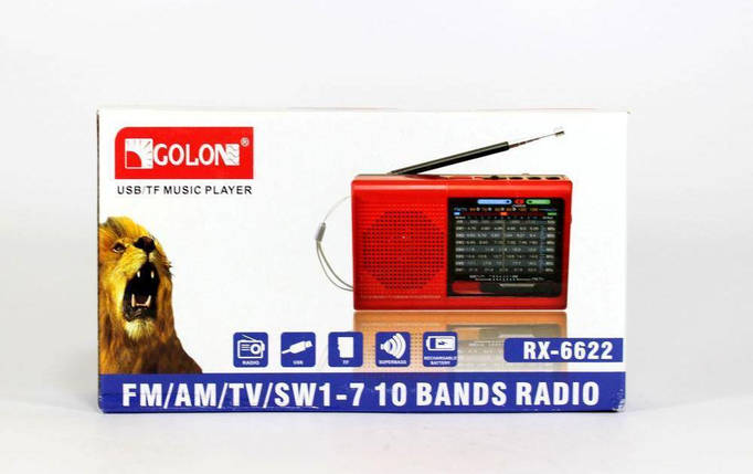 Golon RX 6633/6622 радіоприймач FM радіо TV/УКВ AM SW діапазонах, фото 1