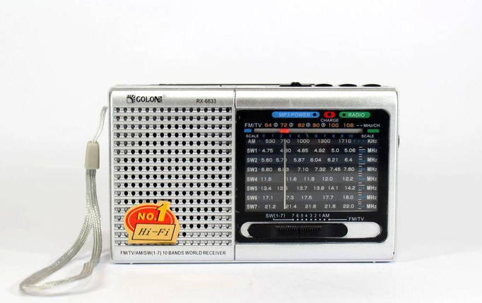 Golon RX 6633/6622 радіоприймач FM радіо TV/УКВ AM SW діапазонах, фото 2
