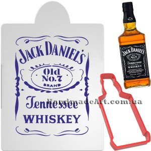 Трафарет із вирубкою Віскі Jack Daniels