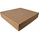 Самозбірна картонна коробка - 215 × 215 × 85 - бура / обсяг 1,4 кг, фото 2