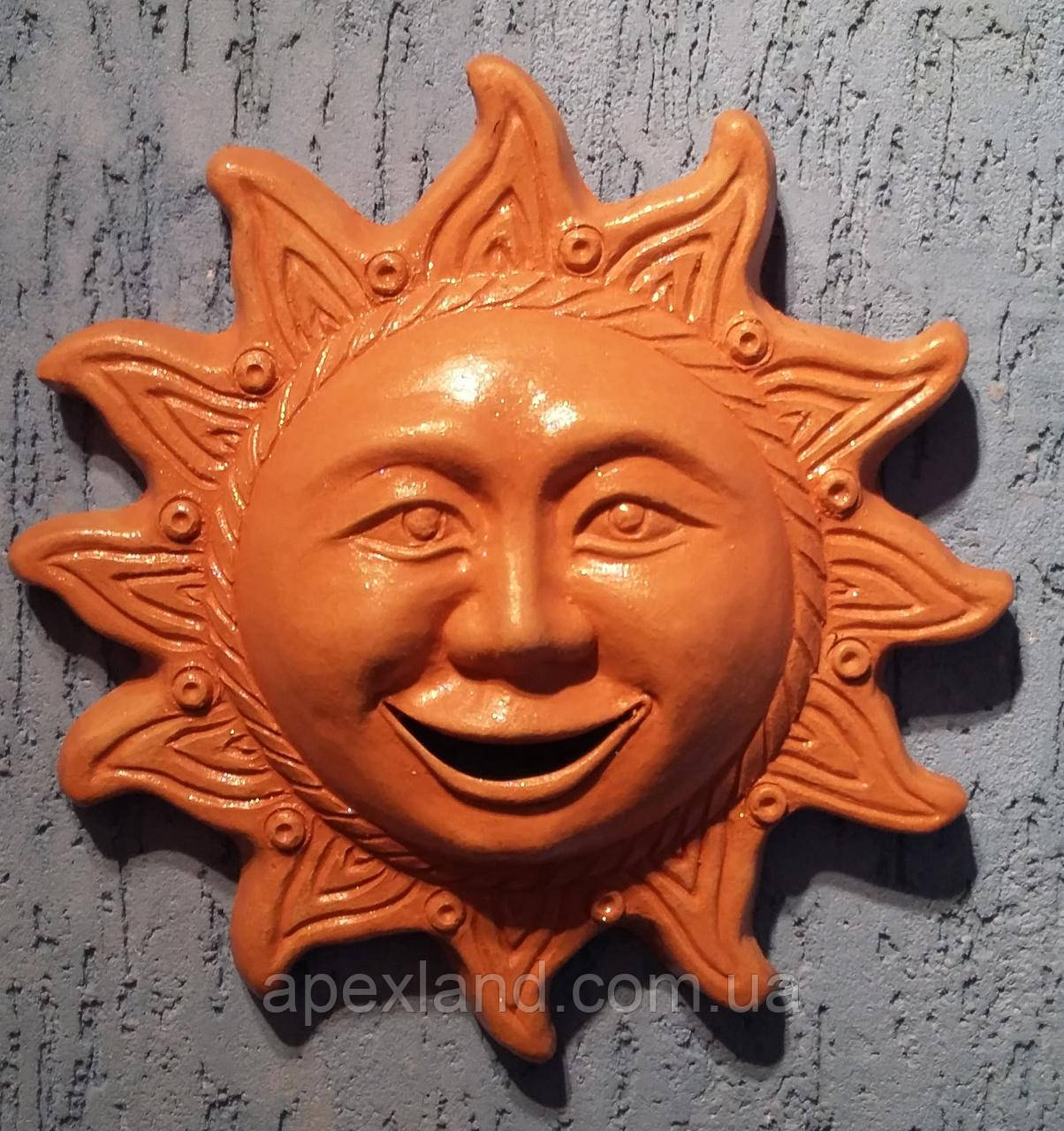 Декор для стін Сонечко, теракота, 25 см, фото 1