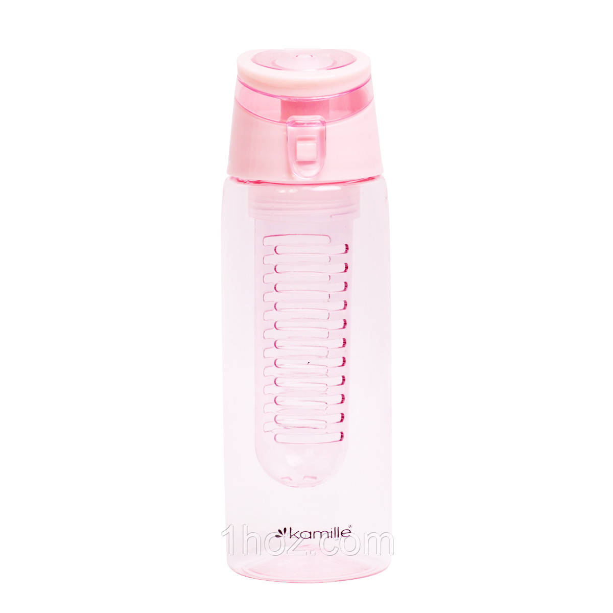 Спортивна пляшка для води Kamille Рожевий 660ml з пластику KM-2303