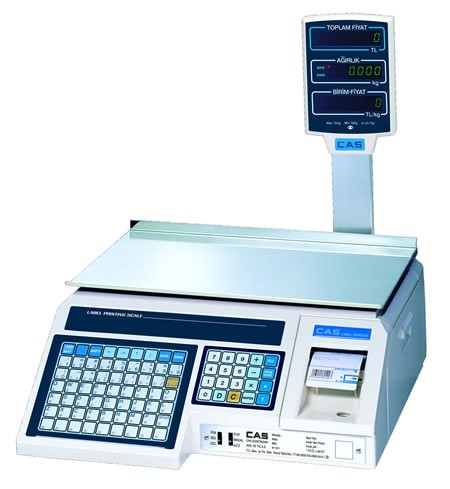 Ваги з чекодруком CAS — LP-R 1.6 (зі стійкою)