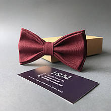 Краватка-метелик I&M Craft класичний бордовий (010329)