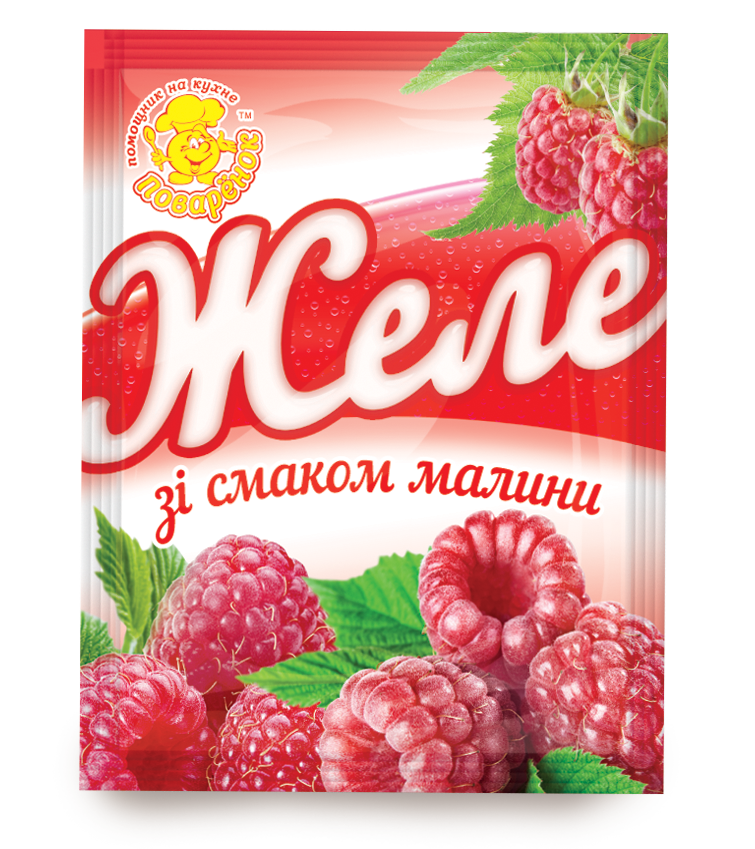Желе зі смаком малини 85 г.