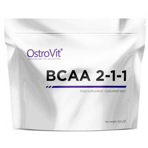 Амінокислоти бцята порошок OstroVit BCAA 2-1-1 500 g, фото 1