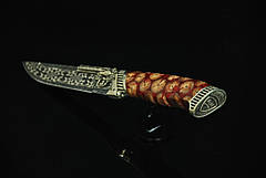 Колекційний ніж із мозаїчного дамаску "Author's-1", фото 2