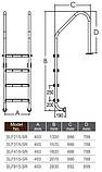 Драбина для басейну Emaux Standard SLF515–SR (5 сходинок), фото 2