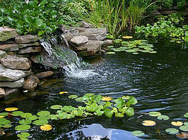 Водоспад на дачі.