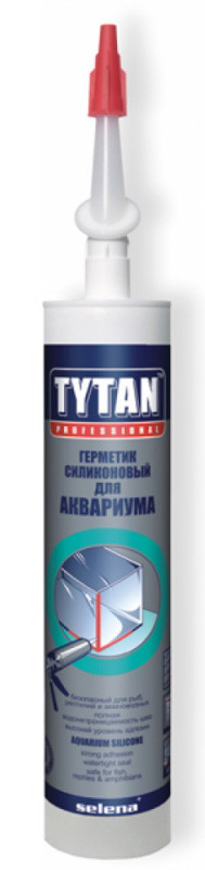 TYTAN Силікон для акваріумів (прозорий, чорний) 0,31 л