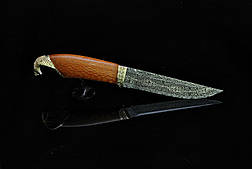 Дизайнерський ніж ручної роботи "Кобра", мозаїчний дамаск (подарунок лікаря, очолювача, політики, бізнесмена), фото 3