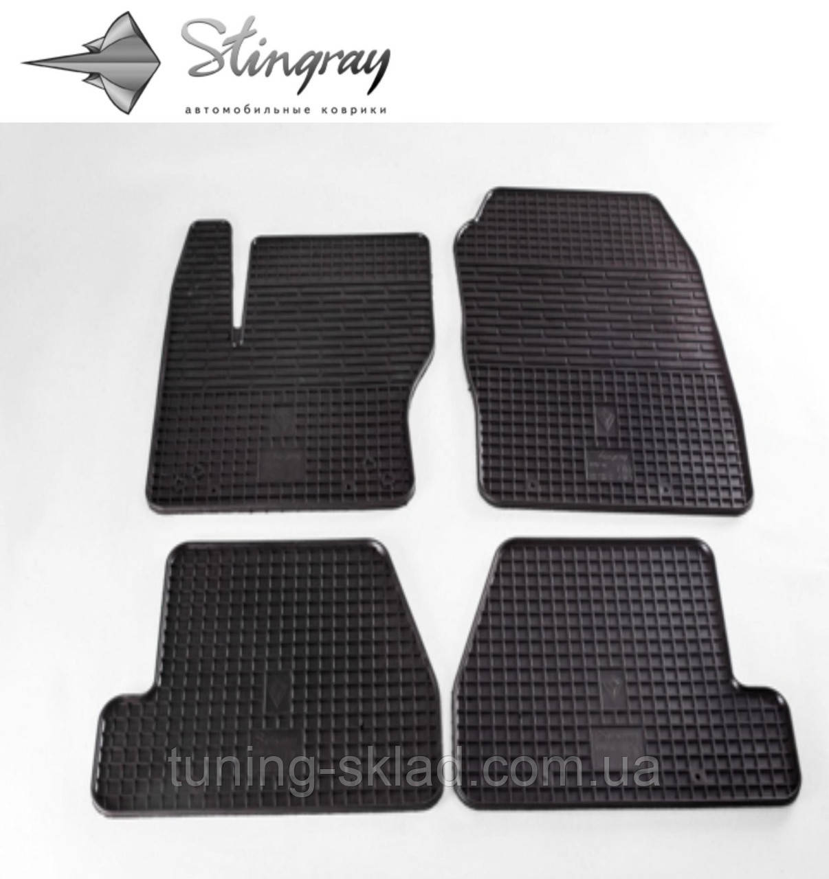 Гумові килимки Ford Focus III 2011- (Форд Фокус) кількість 4 штуки, фото 1