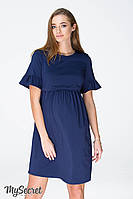 Платье-футболка для беременных и кормящих мам EMILY DR-19.061, темно-синее