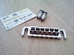 Бридж МЕНЗУРНИЙ струнотримач стопбар стоп-бар для гітари електрогітари SG Les Paul ES ХРОМ