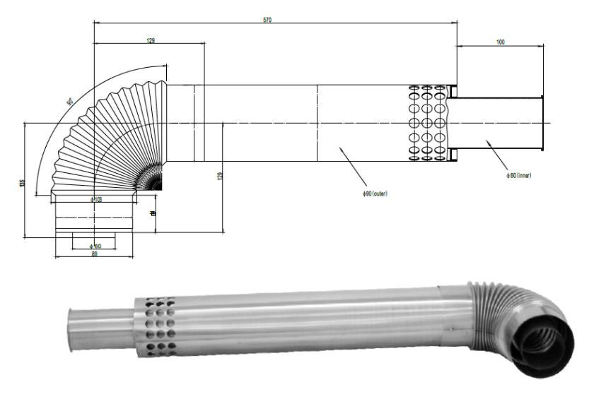 Турбированная газовая колонка Termaxi JSG-20R Turbo нержавейка - фото 2 - id-p83796967