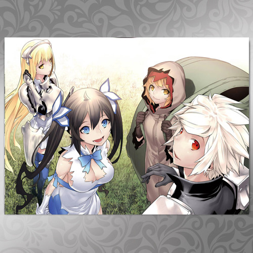 Плакат А4 Аніме DanMachi 001