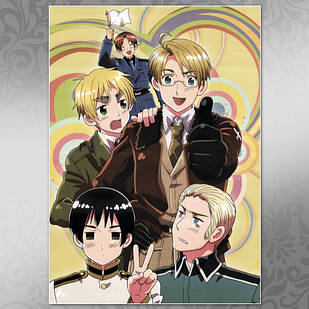 Плакат A4  Аниме Hetalia 003
