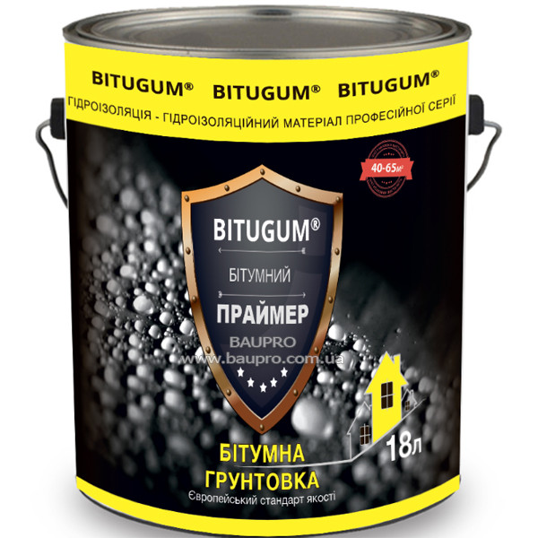 Праймер BITUGUM бітумно-каучуковий, 18 кг