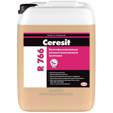 Грунтовка CERESIT R 766 багатофункціональна висококонцентрована, 10 л, фото 2