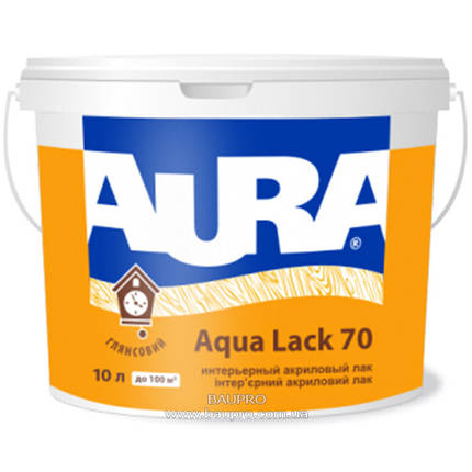 Лак AURA Aqua Lack 70 інтер'єрний акриловий, 10 л, фото 2