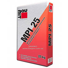 Штукатурка BAUMIT MPI 25 White цементно-вапняна машинна (біла), 25 кг