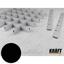Профіль KRAFT Гріліато "П" 40*600 мм (осередок 50*50) Ral 9005