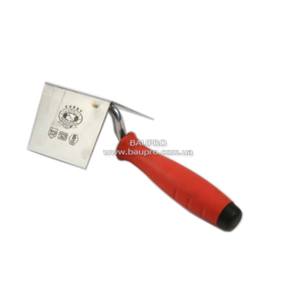 Кельма OLEJNIK для внутрішніх кутів (ручка дерево, н/ж), 75*110 мм, фото 1