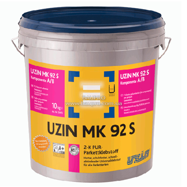 Клей UZIN MK 92 S двокомпонентний для паркету, 10 кг