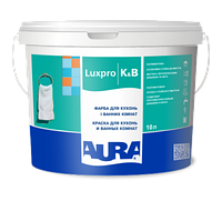 Краска AURA Luxpro K&B акрилатная дисперсионная для кухонь и ванных комнат, 5 л