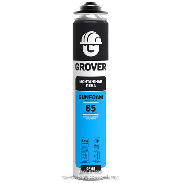 Піна GROVER GF65 монтажна професійна, 750 мл