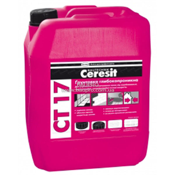 Ґрунтовка CERESIT CT 17 глибокопроникна, 5 л, фото 1