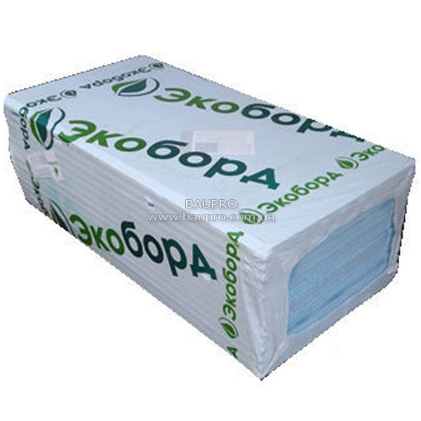 Пінополістирол ЕКОБОРД екструдований 30*600*1200 мм, 14 шт./уп