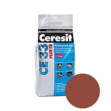Затирка CERESIT CE 33 Plus 134 (клінкер), 2 кг