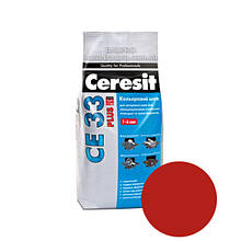 Затирка CERESIT CE 33 Plus 136 (червона), 2 кг