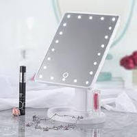 Дзеркало для макіяжу з підсвічуванням Magic MakeUp Mirror обертається на 180° прямокутне 22 LED