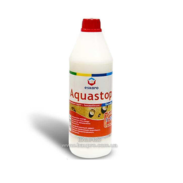 Ґрунт-концентрат ESKARO Aquastop Facade 50 з гідрофобним ефектом (1:10), 1 л