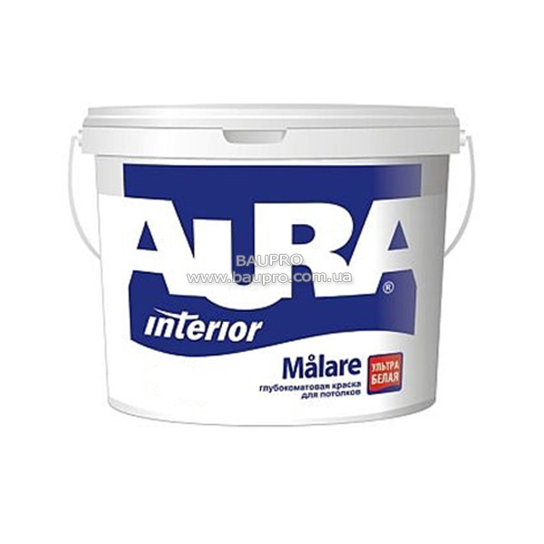 Фарба AURA Malare дисперсійна для стель і стін, 5 л